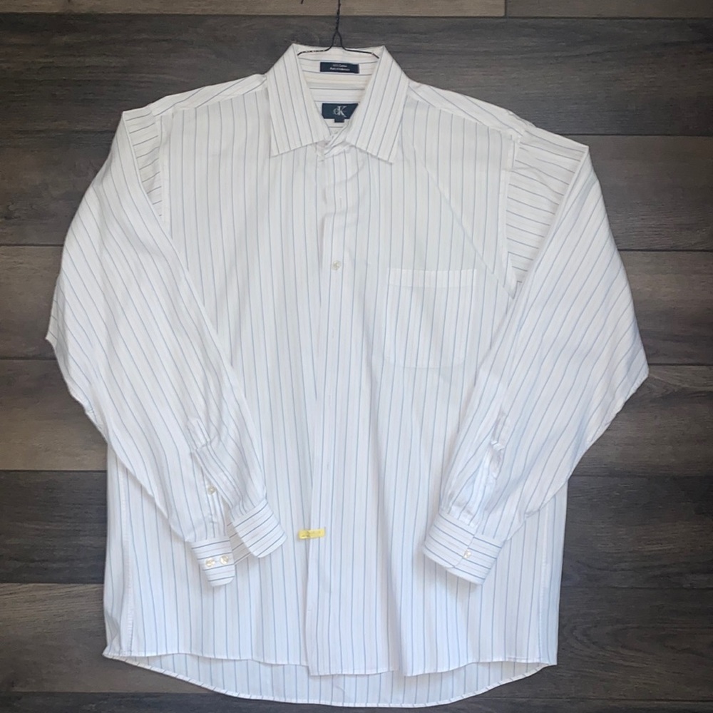 Men’s Calvin Klein, button-down dress shirt, size 17